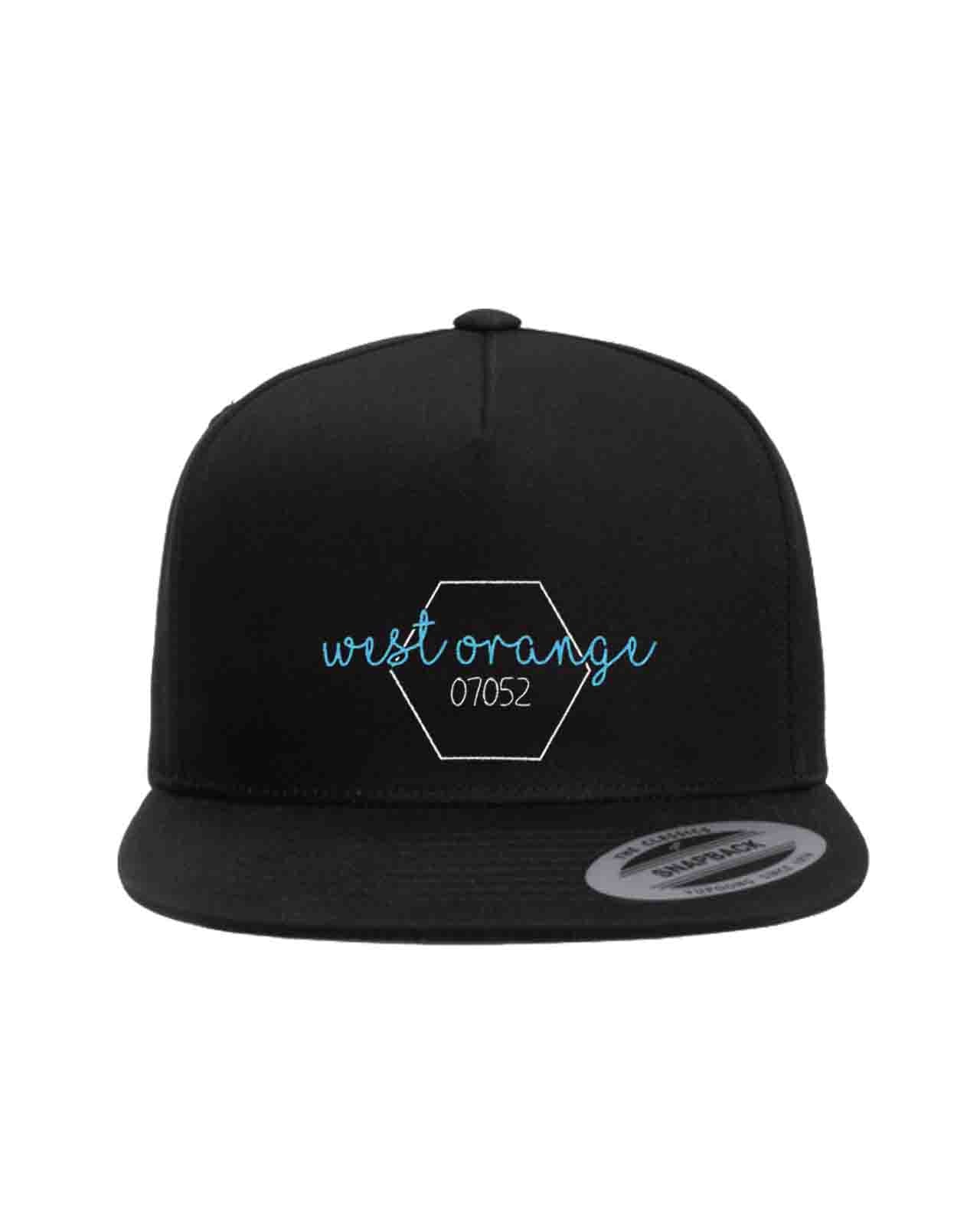07052 Geometric Flat Cap