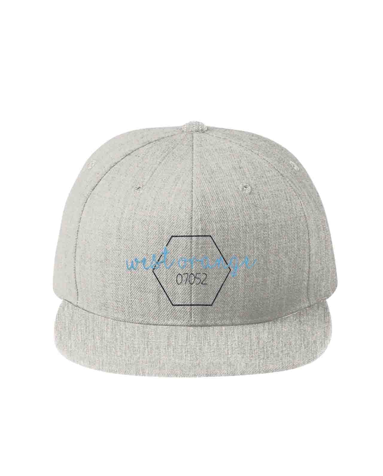07052 Geometric Flat Cap