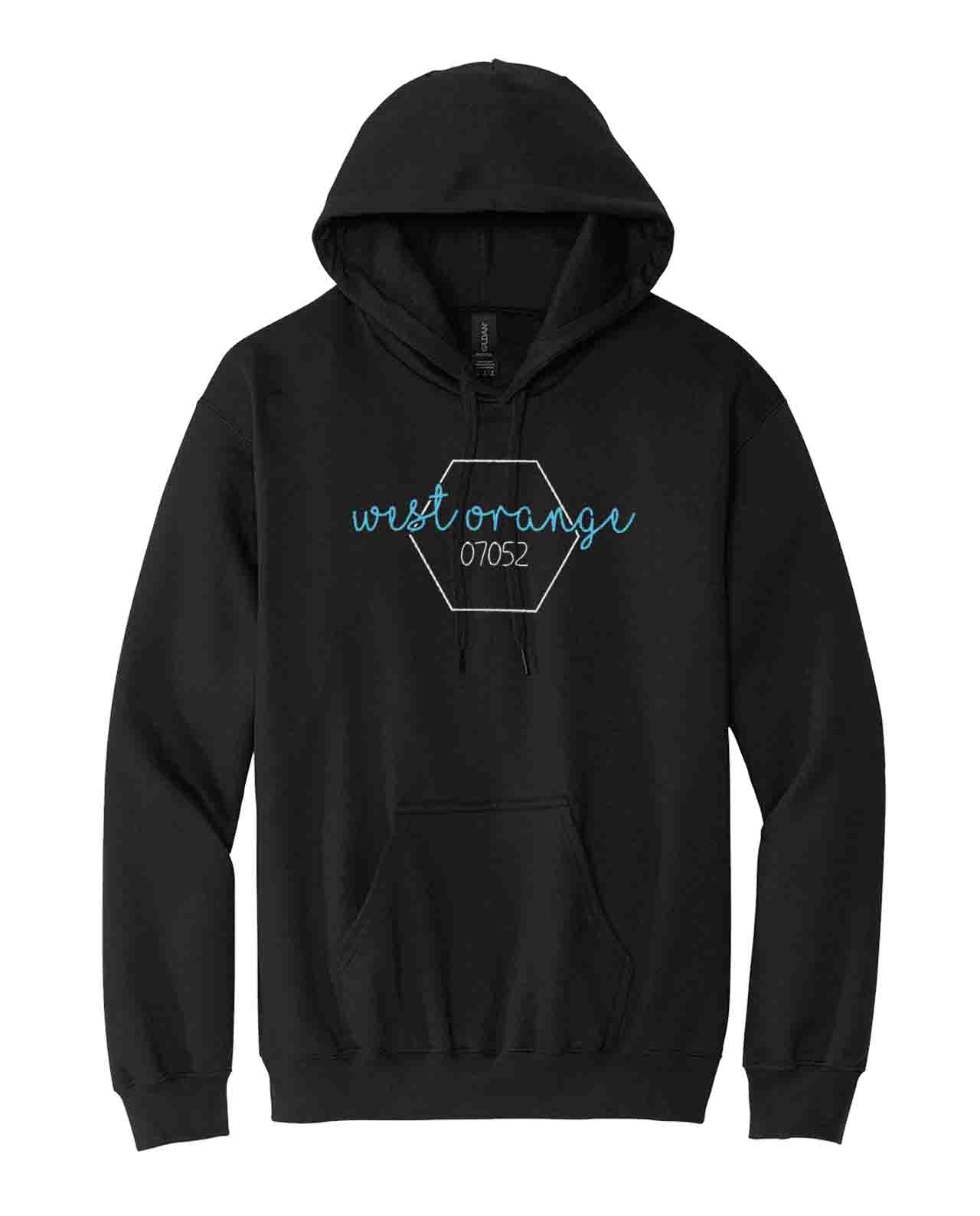 07052 Geometric Embroidered Hoodie