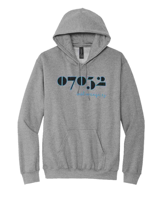 07052 Modern Embroidered Hoodie