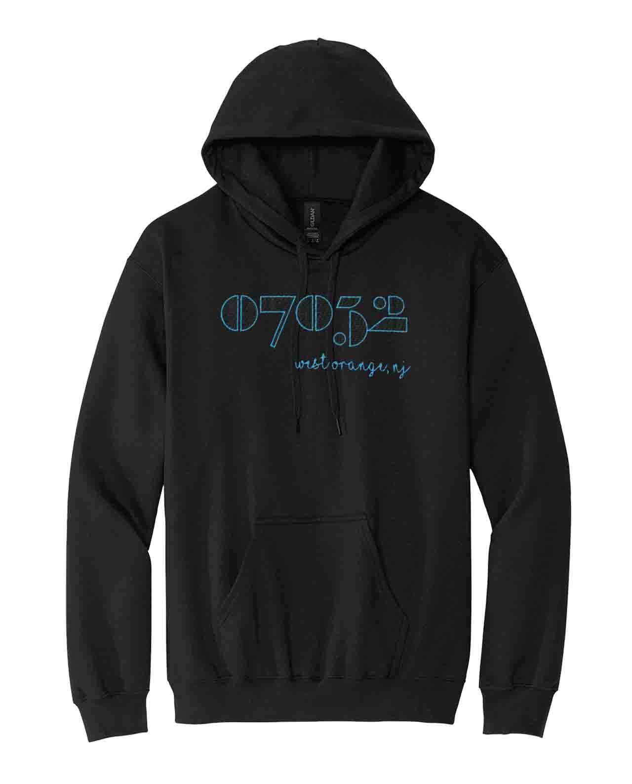 07052 Modern Embroidered Hoodie