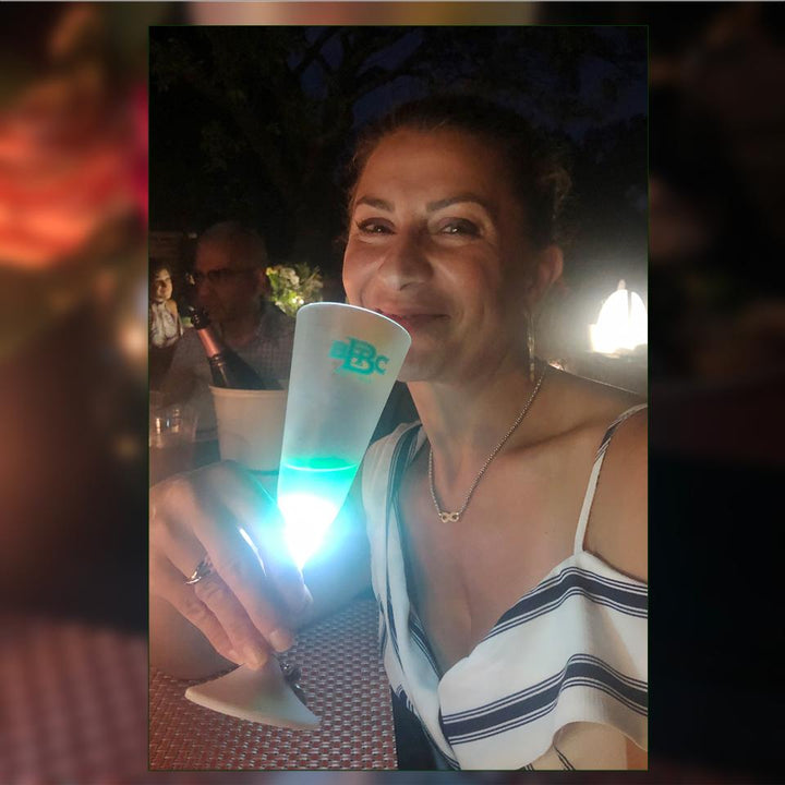 BBTC 6oz Light-up Champagne Glass