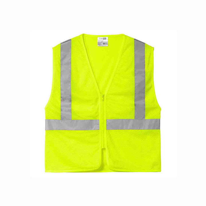 CornerStone® ANSI 107 Class 2 Economy Mesh Zippered Vest