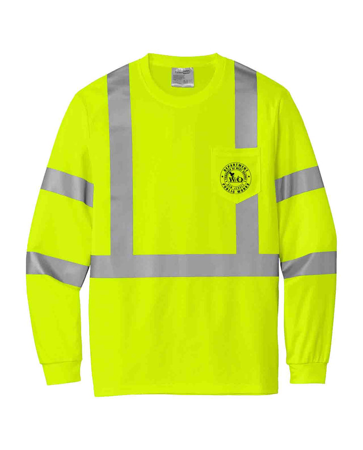 West Orange DPW Class 2 Mesh Long Sleeve Tee