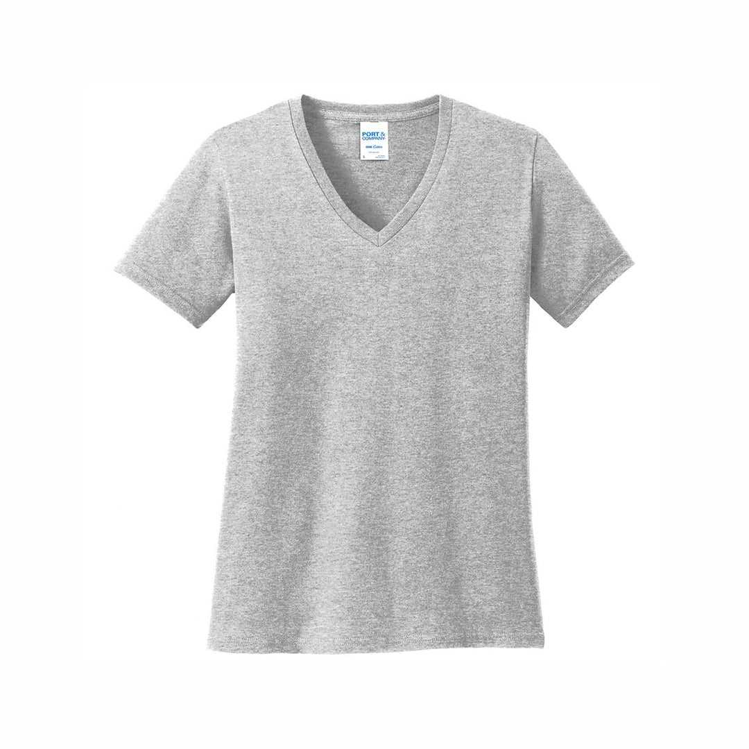 Port & Company Ladies Core Cotton V-Neck