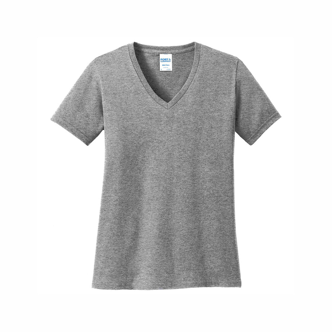 Port & Company Ladies Core Cotton V-Neck