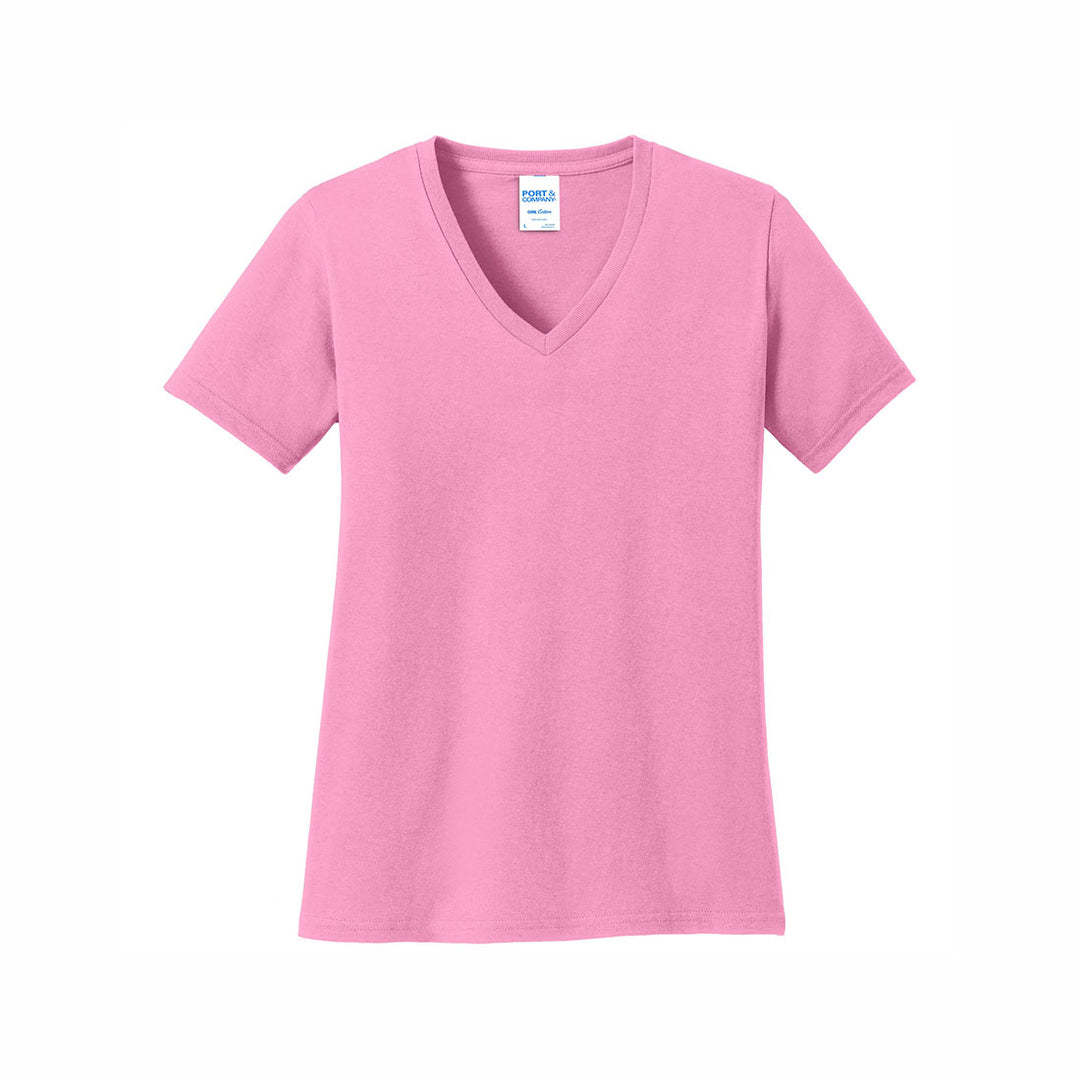 Port & Company Ladies Core Cotton V-Neck