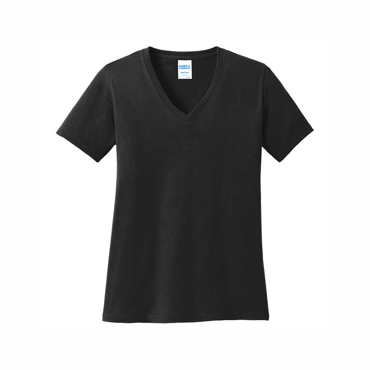 Port & Company Ladies Core Cotton V-Neck