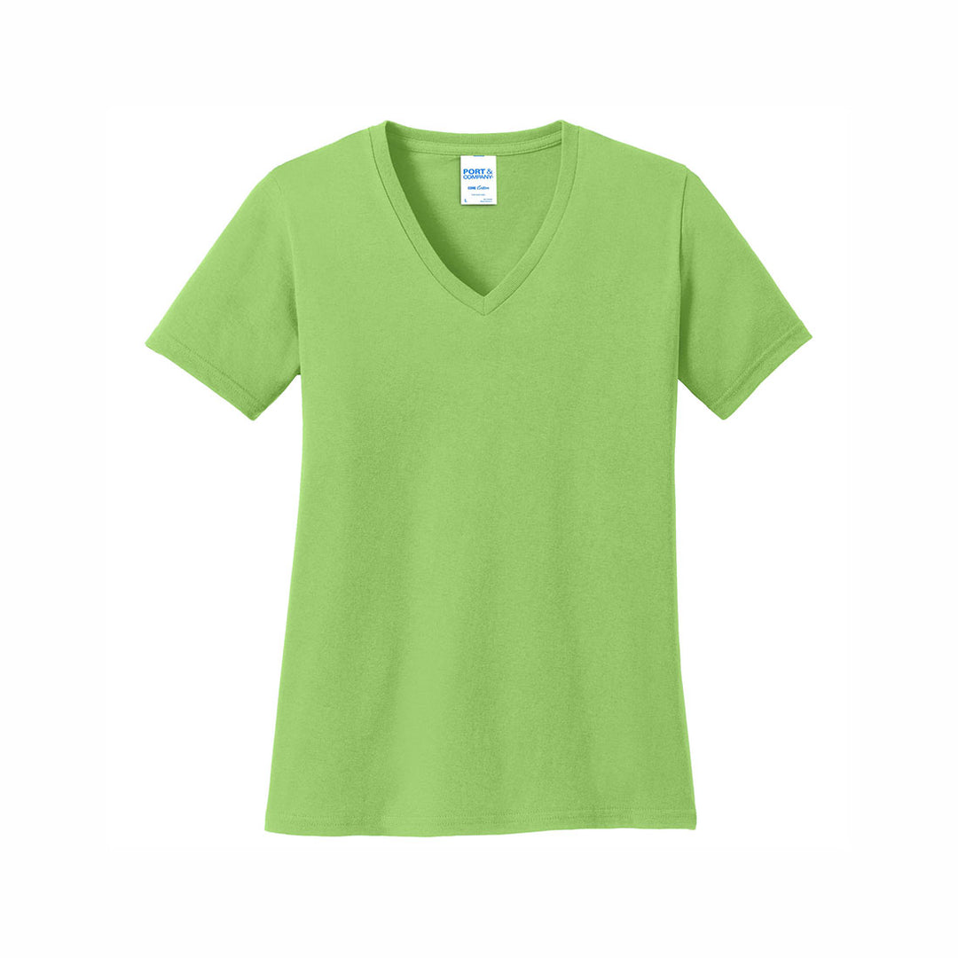 Port & Company Ladies Core Cotton V-Neck