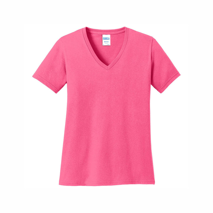 Port & Company Ladies Core Cotton V-Neck