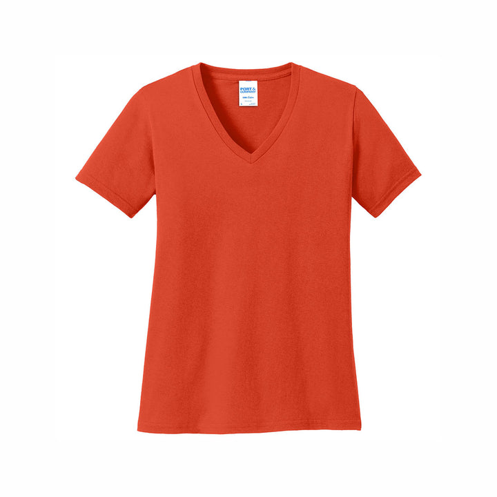 Port & Company Ladies Core Cotton V-Neck