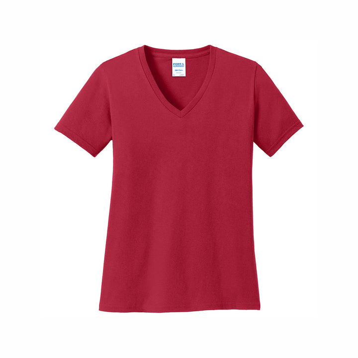 Port & Company Ladies Core Cotton V-Neck