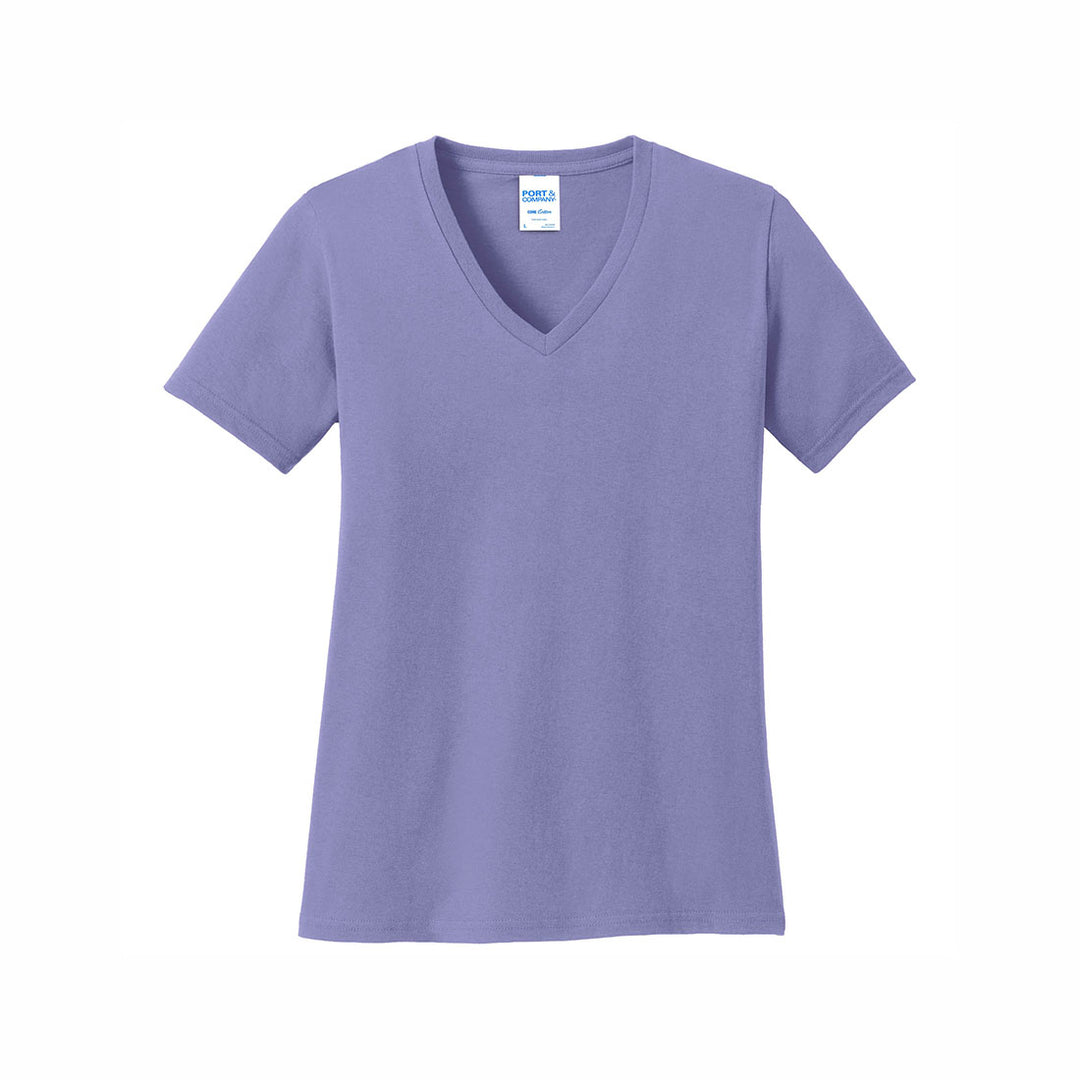 Port & Company Ladies Core Cotton V-Neck