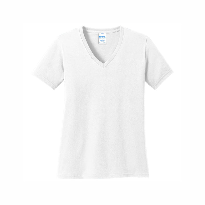 Port & Company Ladies Core Cotton V-Neck