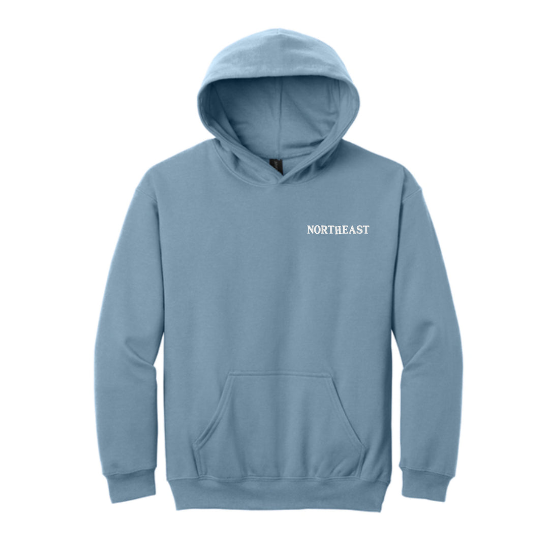 Northeast Elementary Globe Puff YOUTH Hoodie