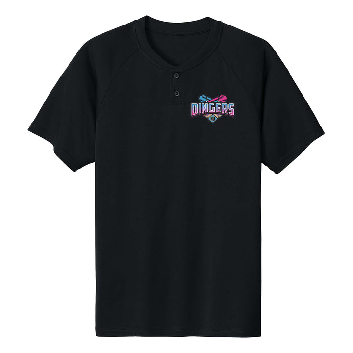 NJ Dingers 2 Button Henley