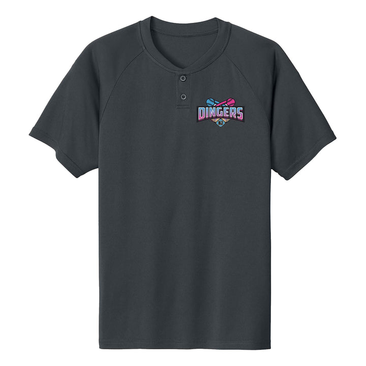 NJ Dingers 2 Button Henley