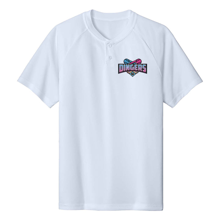 NJ Dingers 2 Button Henley