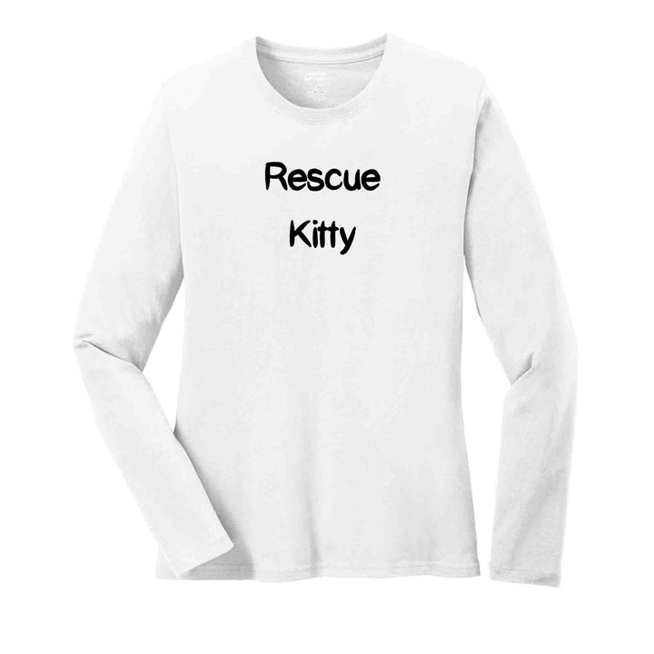 Rescue Kitty Ladies Long Sleeve