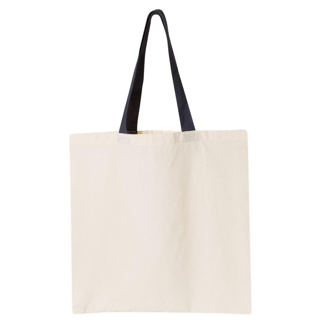 Contrast Color Handle Tote - OAD105