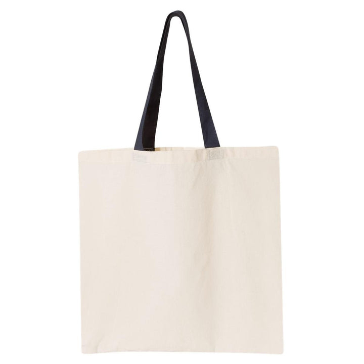 Contrast Color Handle Tote - OAD105