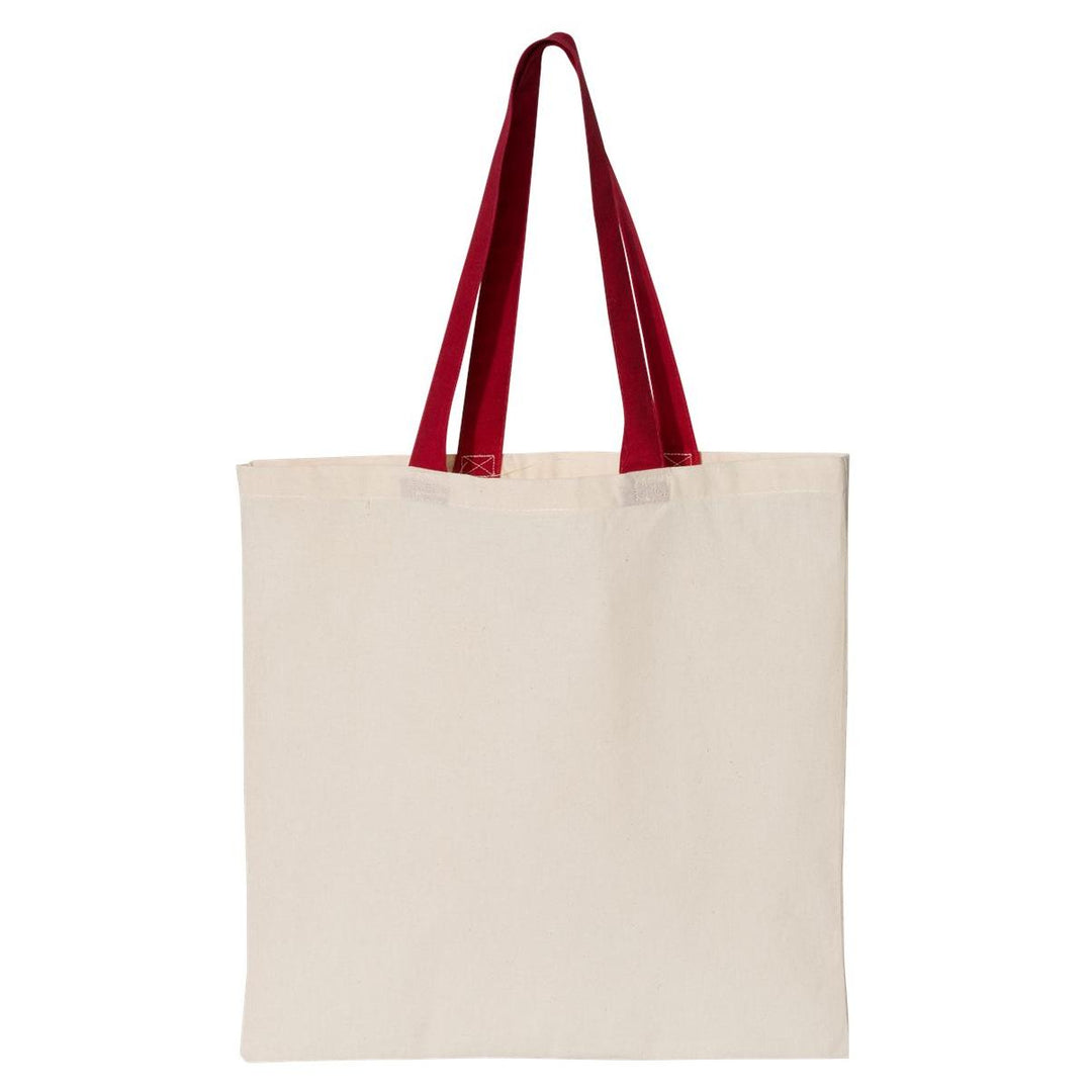 Contrast Color Handle Tote - OAD105