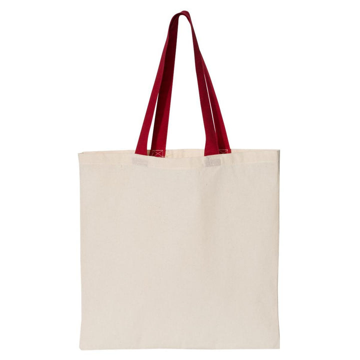 Contrast Color Handle Tote - OAD105