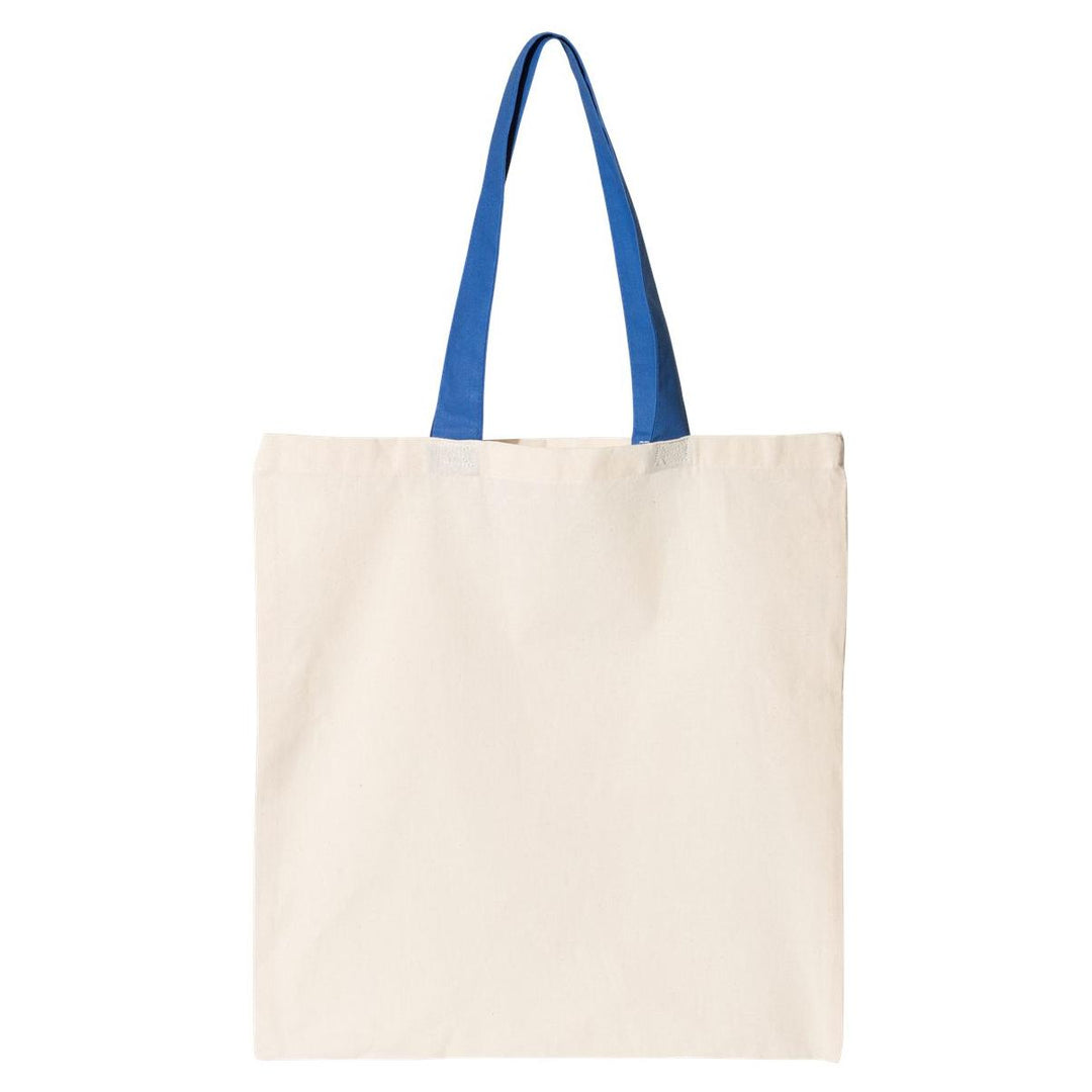 Contrast Color Handle Tote - OAD105